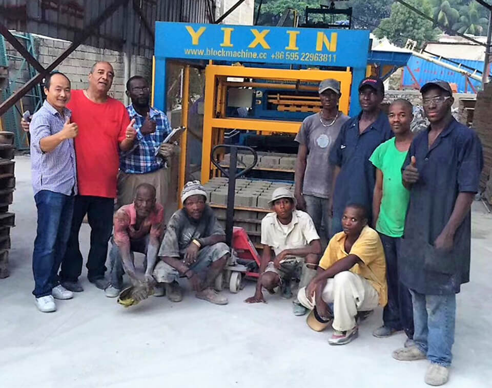 Yixin QT5-15 Brick Making Machine for Kenya Market Naronbi
